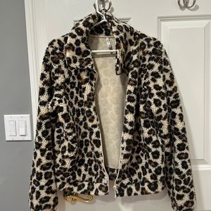 Fuzzy Cheetah Jacket
